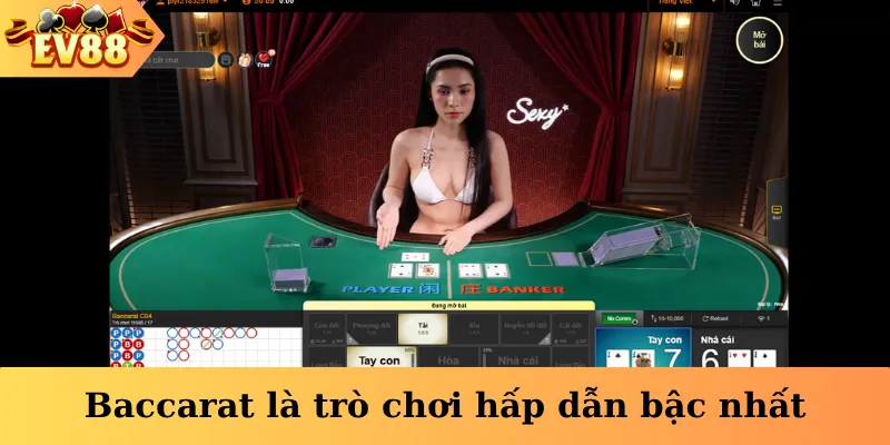 Baccarat là trò chơi hấp dẫn bậc nhất