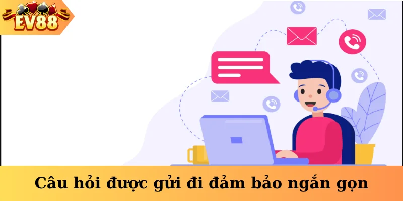 Câu hỏi được gửi đi đảm bảo ngắn gọn