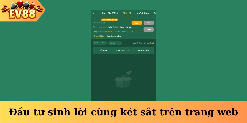 Đầu tư sinh lời cùng két sắt trên trang web